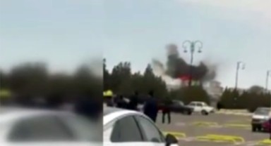 Nahçıvan Havalimanı'na İran kamikaze dronu düştü