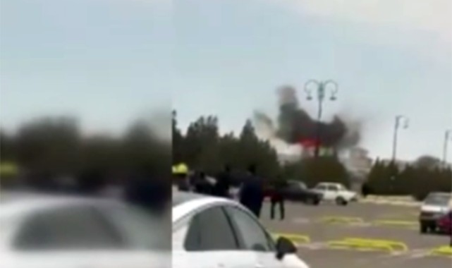 Nahçıvan Havalimanı'na İran kamikaze dronu düştü