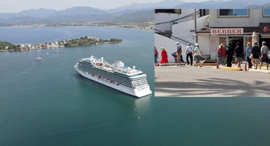 Fethiye'ye sezonun ilk kruvaziyer turistleri geldi