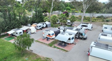 Konyaaltı Karavan Park'ta bayram yoğunluğu
