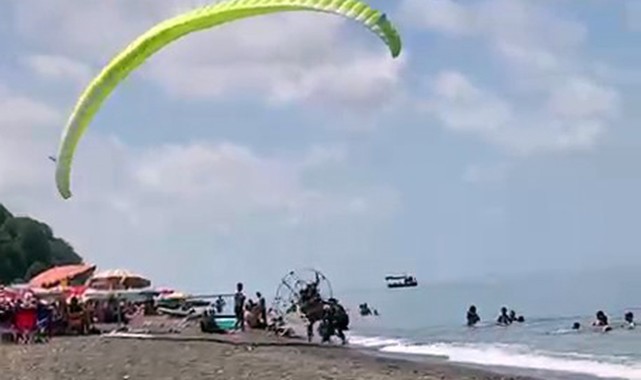 Paramator plajdaki kalabalığa daldı: 3 yaralı