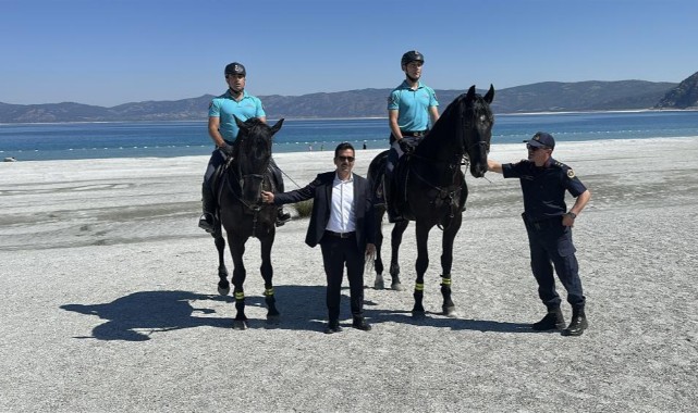 Salda Gölünün güvenliğini atlı birlikler sağlayacak