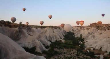 Kapadokya'da 6 ayda 306 bin turist balonla uçtu