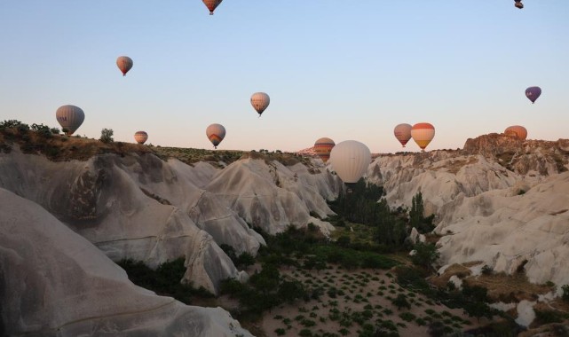 Kapadokya'da 6 ayda 306 bin turist balonla uçtu