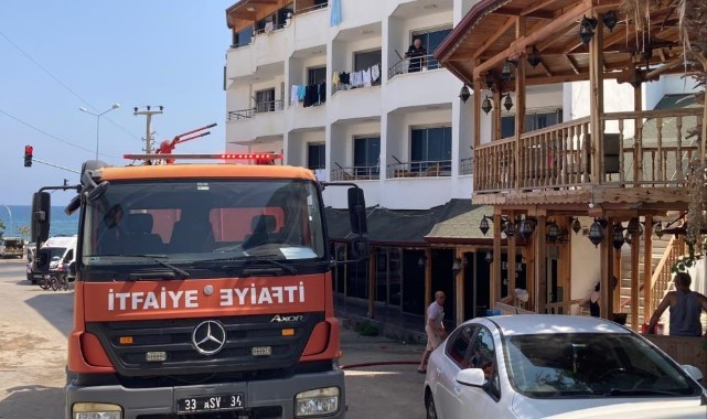 Mersin'de otel yangını: 9 kişi dumandan etkilendi