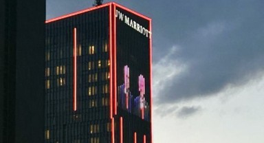 Trump'ın konaklayacağı otelde dikkat çeken görsel